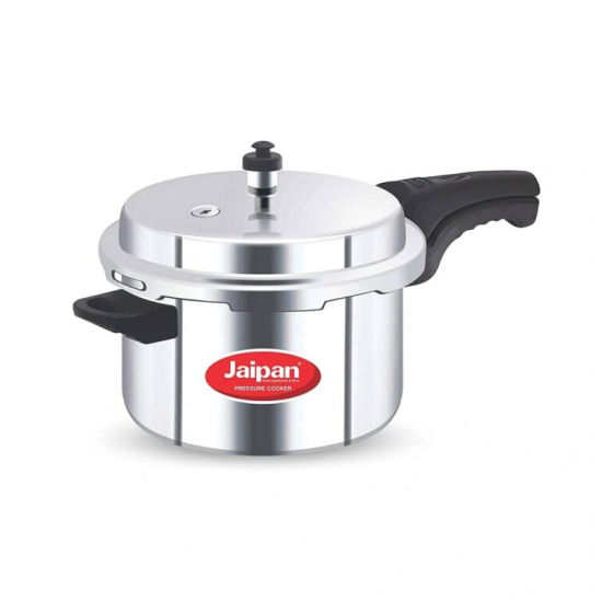 Jaipan Aluminium Star 5 Litres Pressure Cooker with Outer Lid