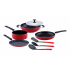 Jaipan kitchen Queen 8pcs Non Stick Gift Set – (Set of 8pcs) 2.8 MM thickness